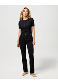 Wrangler - DAMSKIE SPODNIE WRANGLER STRAIGHT NEBULA BLACK 112371749 #5