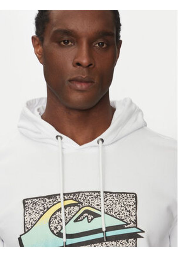 Quiksilver Bluza EQYFT05094 Biały Regular Fit. Kolor: biały. Materiał: bawełna
