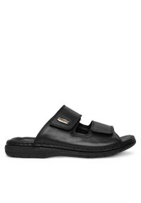 Rieker Klapki 25590-00 Czarny. Kolor: czarny. Materiał: skóra #1