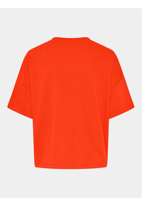 Pieces T-Shirt Chilli Summer 17118870 Pomarańczowy Loose Fit. Kolor: pomarańczowy. Materiał: syntetyk, bawełna