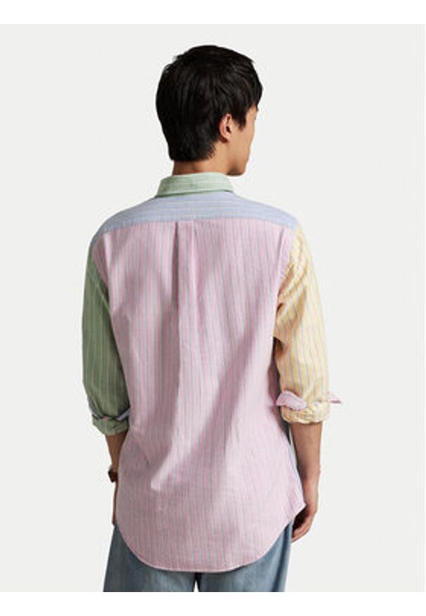 Polo Ralph Lauren Koszula 710974542001 Kolorowy Custom Fit. Typ kołnierza: polo. Materiał: bawełna. Wzór: kolorowy