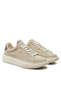 BOSS Sneakersy Amber Tenn 50536263 Écru. Materiał: zamsz, skóra #4
