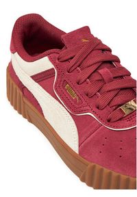 Puma Sneakersy Carina 3.0 Luxe SD 400725 01 Bordowy. Kolor: czerwony. Materiał: skóra, zamsz #4