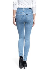 Lee - SPODNIE DAMSKIE LEE SCARLETT ULTRA HIGH BRIGHTON ROCK L30LMXBC 112106502. Styl: rockowy #9