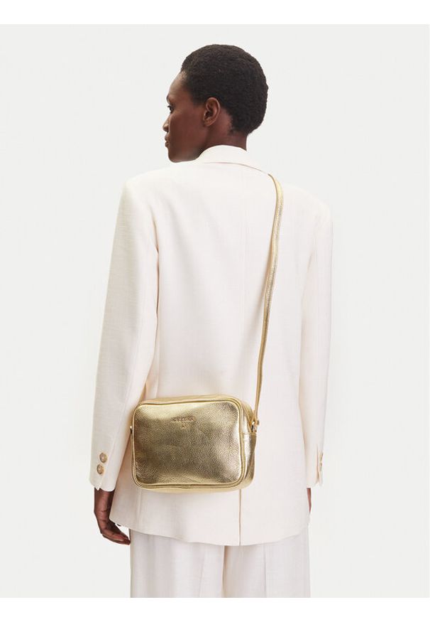 Patrizia Pepe Torebka 8B8985/L138-Y254 Złoty. Kolor: złoty. Materiał: skórzane