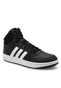 Adidas - adidas Sneakersy HOOPS 3.0 MID GW3020 Czarny. Kolor: czarny. Materiał: materiał #6