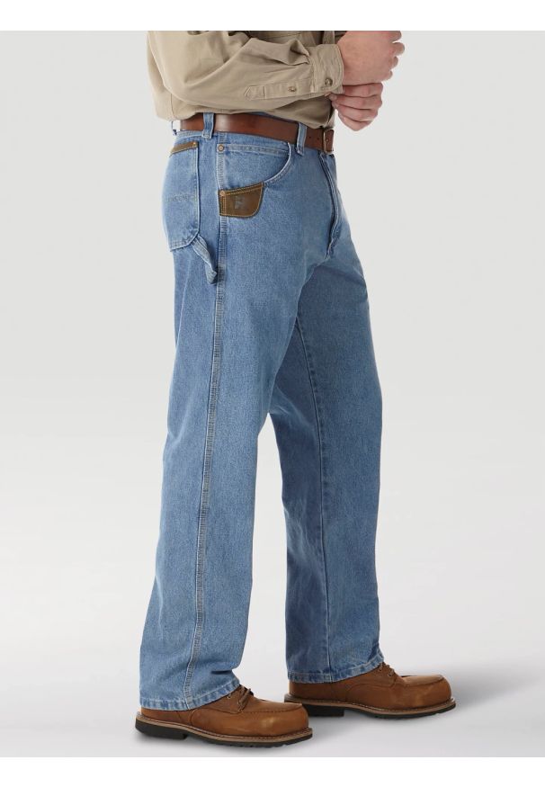 Wrangler - WRANGLER RIGGS WORKWEAR CARPENTER VINTAGE INDIGO 3W020VI. Styl: vintage