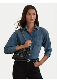 Lauren Ralph Lauren - LAUREN RALPH LAUREN Torebka 431941819001 Czarny. Kolor: czarny. Materiał: skórzane #5