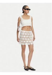 MICHAEL Michael Kors Spódnica mini MS670M4KNE Biały Regular Fit. Kolor: biały. Materiał: syntetyk #2