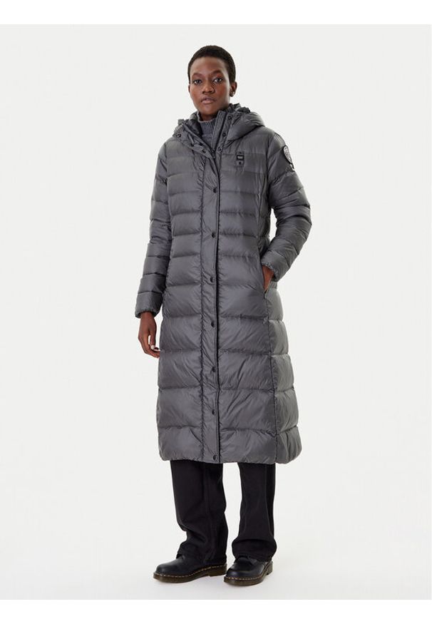 Blauer Kurtka puchowa 25WBLDK03101 Szary Regular Fit. Kolor: szary. Materiał: syntetyk. Sezon: zima