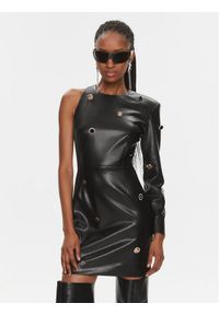 ROTATE Sukienka koktajlowa Embellished 111533 Czarny Slim Fit. Kolor: czarny. Materiał: skóra. Styl: wizytowy #1