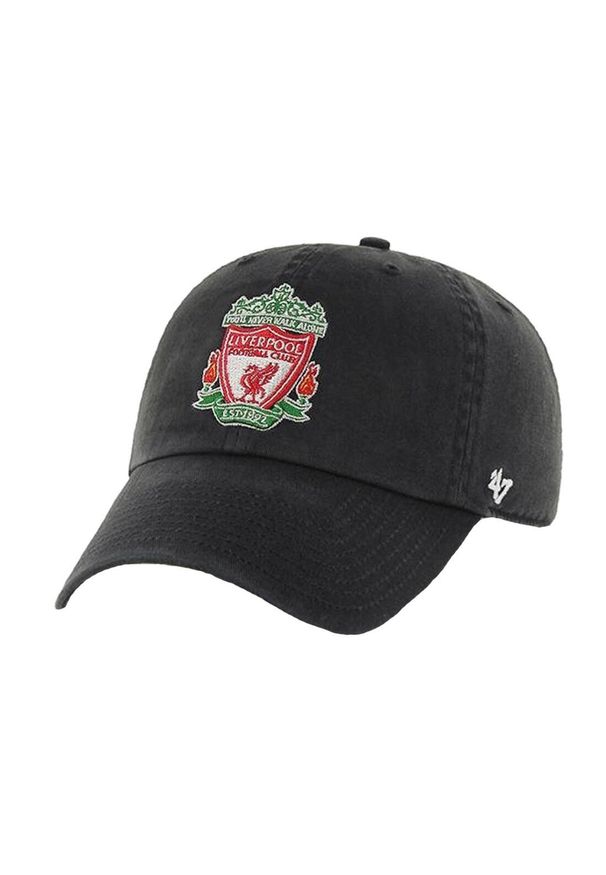 Czapka z daszkiem męska 47 Brand EPL FC Liverpool Cap. Kolor: czarny. Materiał: bawełna