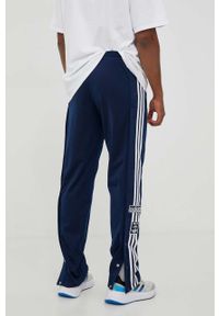 adidas Originals spodnie dresowe kolor granatowy z aplikacją. Kolor: niebieski. Materiał: dresówka. Wzór: aplikacja #4