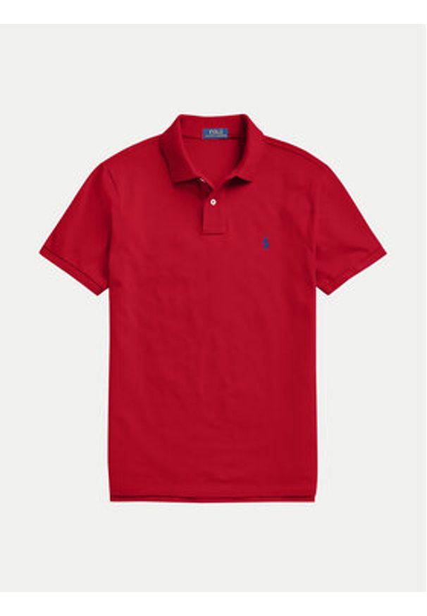 Polo Ralph Lauren Polo Core Replen 710666998 Czerwony Custom Slim Fit. Typ kołnierza: polo. Kolor: czerwony. Materiał: bawełna
