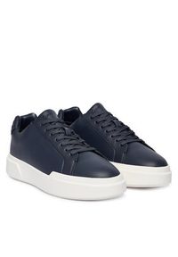 Calvin Klein Sneakersy Chunky Cupsole Laceup Lth Bt Aop HM0HM02070 Granatowy. Kolor: niebieski. Materiał: skóra #3