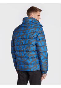 J.Lindeberg Kurtka puchowa Sphere Print AMOW06668 Granatowy Regular Fit. Kolor: niebieski. Materiał: syntetyk. Wzór: nadruk