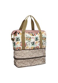 Torba podróżna damska Anekke, wykonana z materiału tekstylnego z dekoracyjnym nadrukiem pojemna, 42578-001. Materiał: materiał. Wzór: nadruk. Styl: casual #6