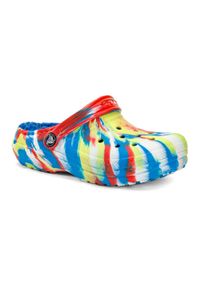 Klapki dziecięce Crocs Classic Lined Marbled Clog. Kolor: wielokolorowy