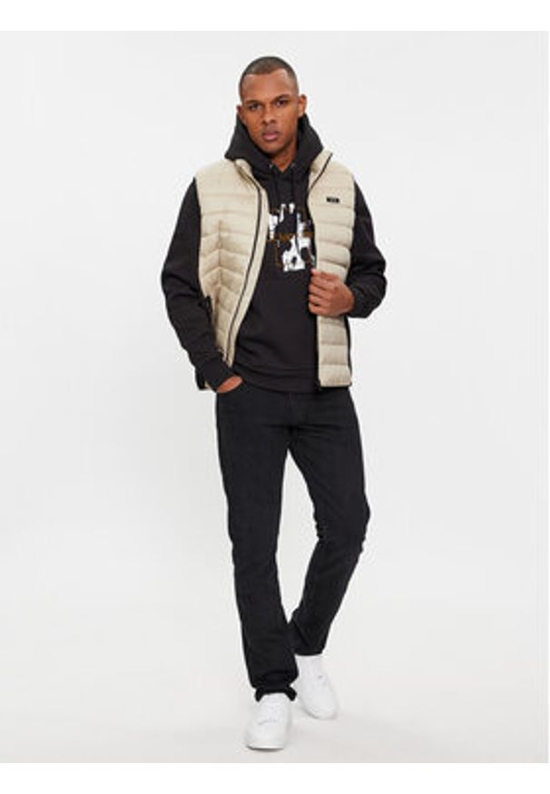 Calvin Klein Bezrękawnik K10K108292 Beżowy Regular Fit. Kolor: beżowy. Materiał: syntetyk. Długość rękawa: bez rękawów
