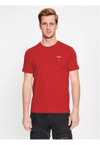Aeronautica Militare T-Shirt 232TS1580J372 Czerwony Regular Fit. Kolor: czerwony. Materiał: bawełna #1