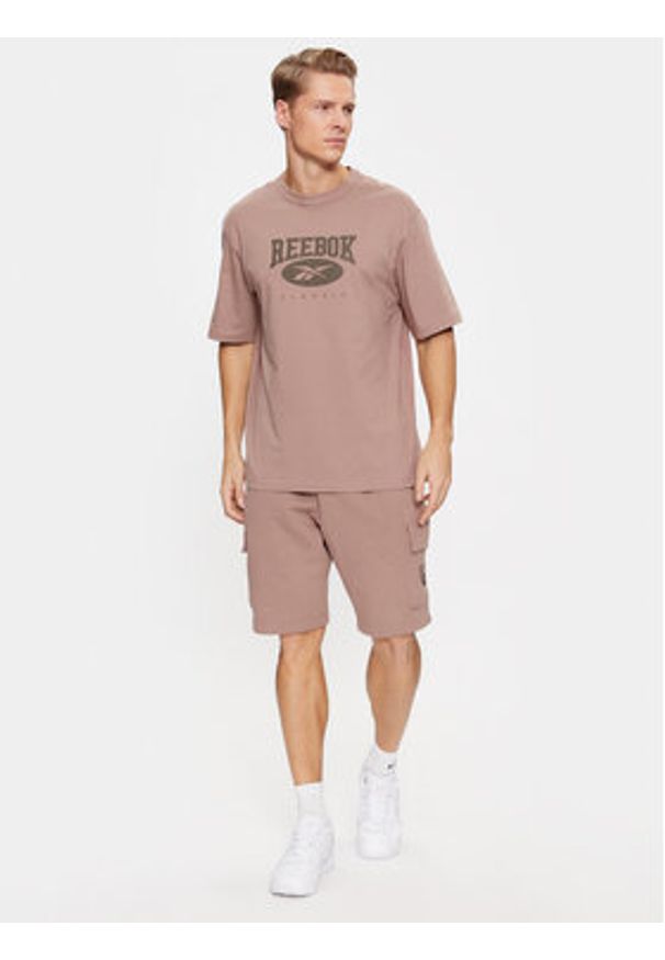 Reebok T-Shirt Archive Essentials IL8792 Beżowy Regular Fit. Kolor: beżowy. Materiał: bawełna