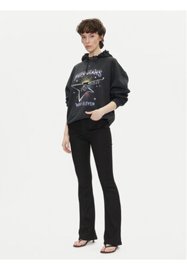 Pepe Jeans Jeansy PL204905 Czarny Flare Fit. Kolor: czarny