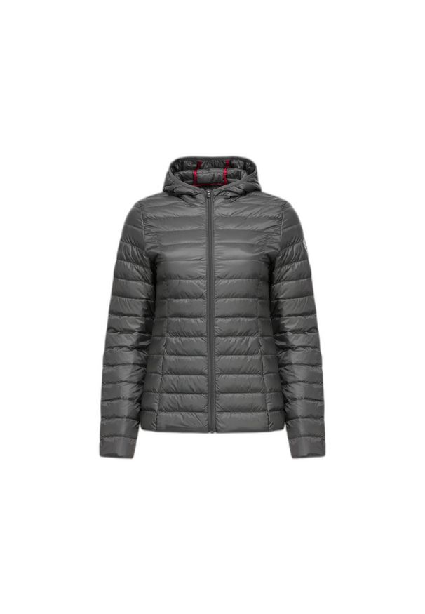 Jott - Damska kurtka puchowa JOTT Cloe. Kolor: szary, brązowy, wielokolorowy. Materiał: puch. Sezon: zima. Sport: narciarstwo