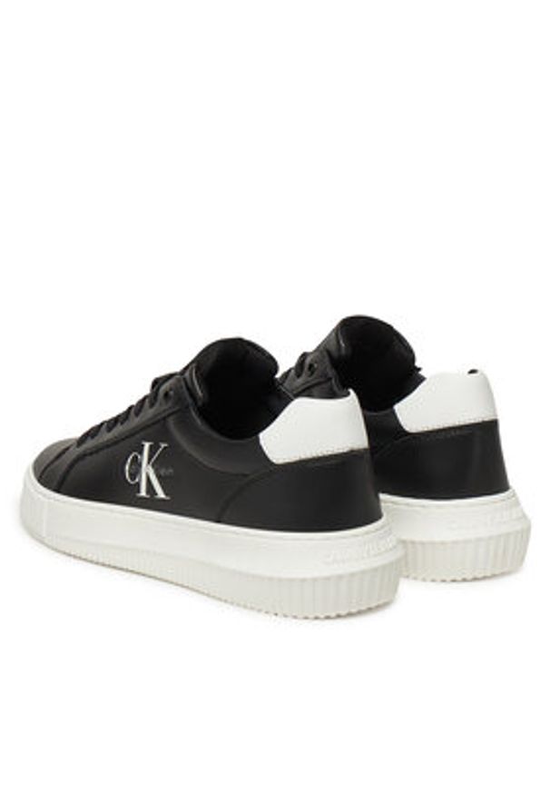 Calvin Klein Jeans Sneakersy YW0YW01872 Czarny. Kolor: czarny. Materiał: skóra