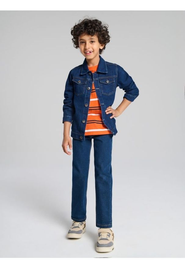 Sinsay - Katana jeansowa - granatowy. Kolor: niebieski. Materiał: jeans