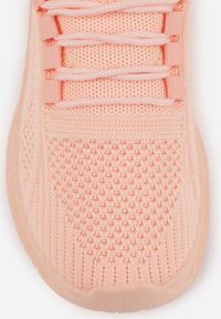 Renee - Różowe Buty Sportowe na Platformie ze Sznurowaniem Adelmarie. Okazja: na co dzień. Kolor: różowy. Materiał: jeans, dresówka. Obcas: na platformie #3