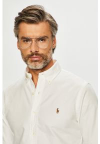 Polo Ralph Lauren - Koszula 710549084006. Typ kołnierza: polo. Kolor: biały #7