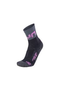 Skarpety UYN Light Lady Socks Black Grey Rose Violet. Kolor: wielokolorowy, czarny, szary