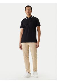 Jack & Jones Polo Fusion 12289953 Czarny Regular Fit. Typ kołnierza: polo. Kolor: czarny. Materiał: syntetyk #5