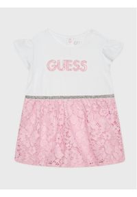 Guess Sukienka codzienna S3RG13 K6YW0 Kolorowy Regular Fit. Okazja: na co dzień. Materiał: bawełna. Wzór: kolorowy. Typ sukienki: proste. Styl: casual