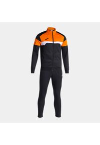 Dres Joma Danubio III. Kolor: czarny, pomarańczowy, wielokolorowy. Materiał: dresówka. Sport: piłka nożna, fitness #1