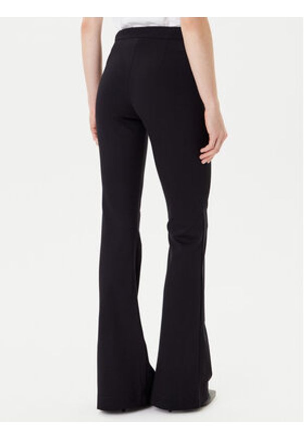 Liu Jo Spodnie materiałowe MF5143 J9189 Czarny Regular Fit. Kolor: czarny. Materiał: wiskoza, syntetyk
