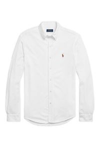 Polo Ralph Lauren Koszula 710932545002 Biały Custom Fit. Typ kołnierza: polo. Kolor: biały. Materiał: bawełna #5