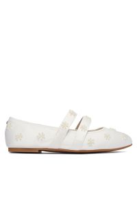 Buffalo Baleriny Dahlia Flower Pearl 1620070 Biały. Kolor: biały. Materiał: materiał #1