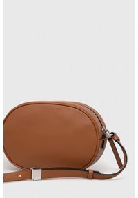 Karl Lagerfeld torebka skórzana kolor brązowy. Kolor: brązowy. Materiał: skórzane #3
