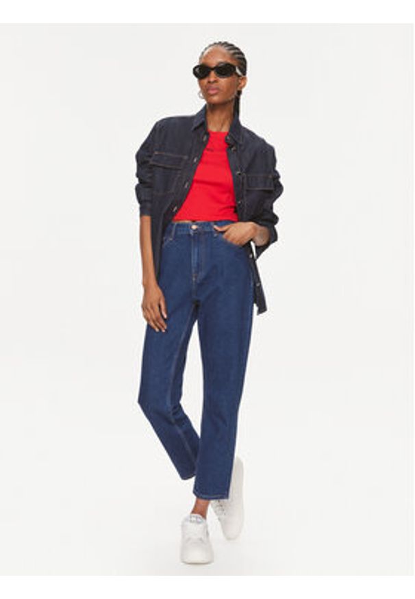 Tommy Jeans Jeansy Izzie DW0DW17184 Granatowy Relaxed Fit. Kolor: niebieski