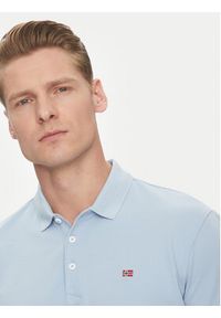Napapijri Polo Ealis NP0A4H8B Błękitny Regular Fit. Typ kołnierza: polo. Kolor: niebieski. Materiał: bawełna #4
