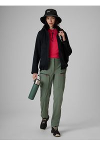 4f - 4F Spodnie trekkingowe softshell membrana 8000 damskie - khaki XXL. Kolor: oliwkowy, brązowy, wielokolorowy. Materiał: softshell. Sezon: lato. Sport: turystyka piesza #1