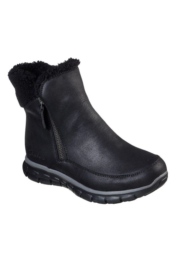 skechers - SKECHERS SYNERGY-COLLAB Czarny. Kolor: czarny. Materiał: tkanina