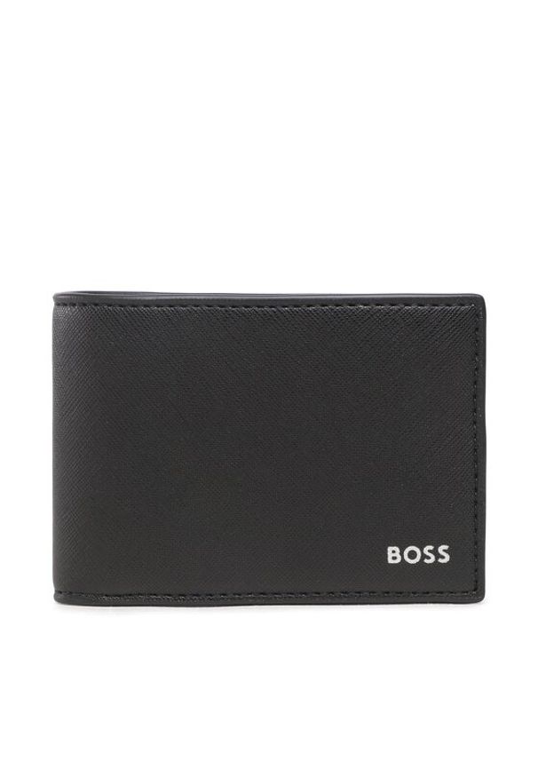 BOSS - Boss Portfel męski 50485613 Czarny. Kolor: czarny. Materiał: skóra