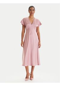 Marella Sukienka koktajlowa Falange 2613221201 Różowy Regular Fit. Kolor: różowy. Materiał: satyna. Styl: wizytowy #1