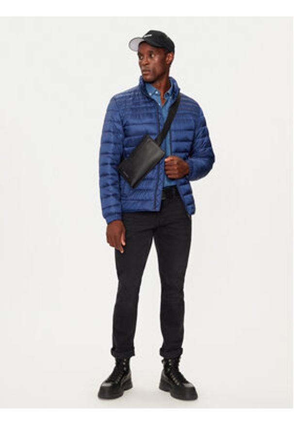 BOSS Kurtka przejściowa Oden1 50505262 Niebieski Slim Fit. Kolor: niebieski. Materiał: syntetyk