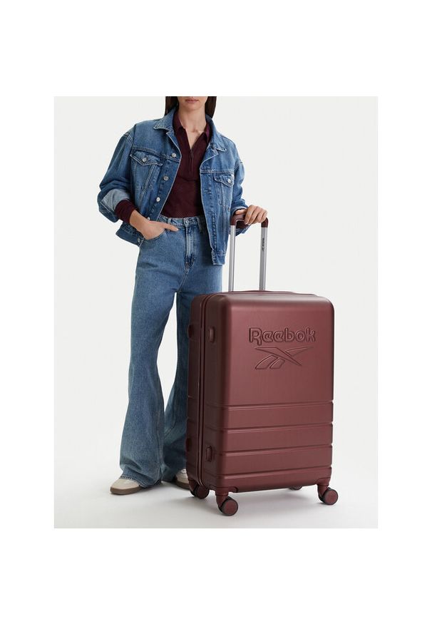 Walizka duża Reebok. Kolor: czerwony