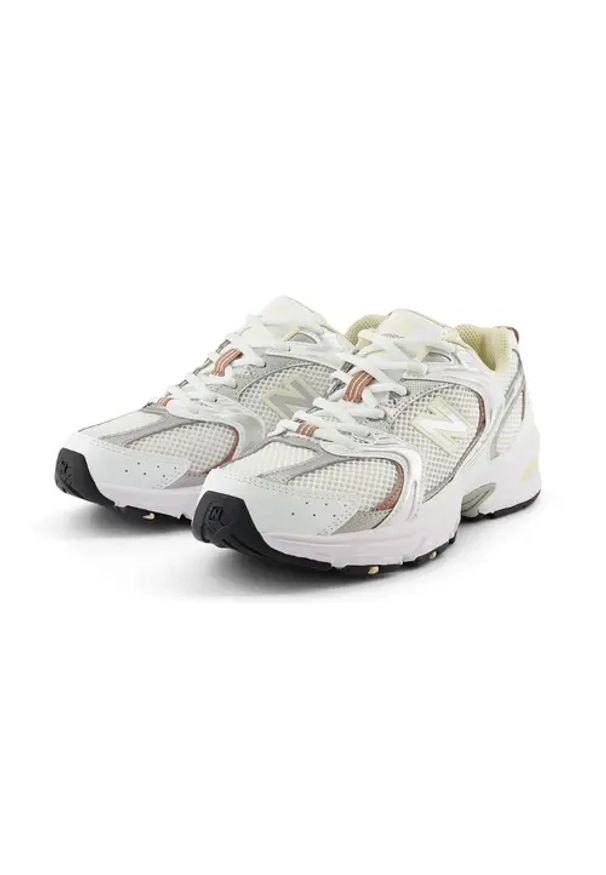 New Balance - Sneakersy damskie NEW BALANCE 530 MR530SGA. Kolor: biały. Materiał: materiał, jeans, guma