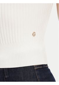 Guess Sweter W5YR04 Z0040 Biały Regular Fit. Kolor: biały. Materiał: syntetyk #5