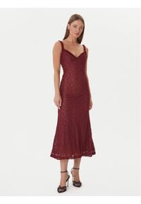 BARDOT - Bardot Sukienka koktajlowa Alegra Stretch Lace 59964DB Bordowy Regular Fit. Kolor: czerwony. Materiał: syntetyk. Styl: wizytowy #1